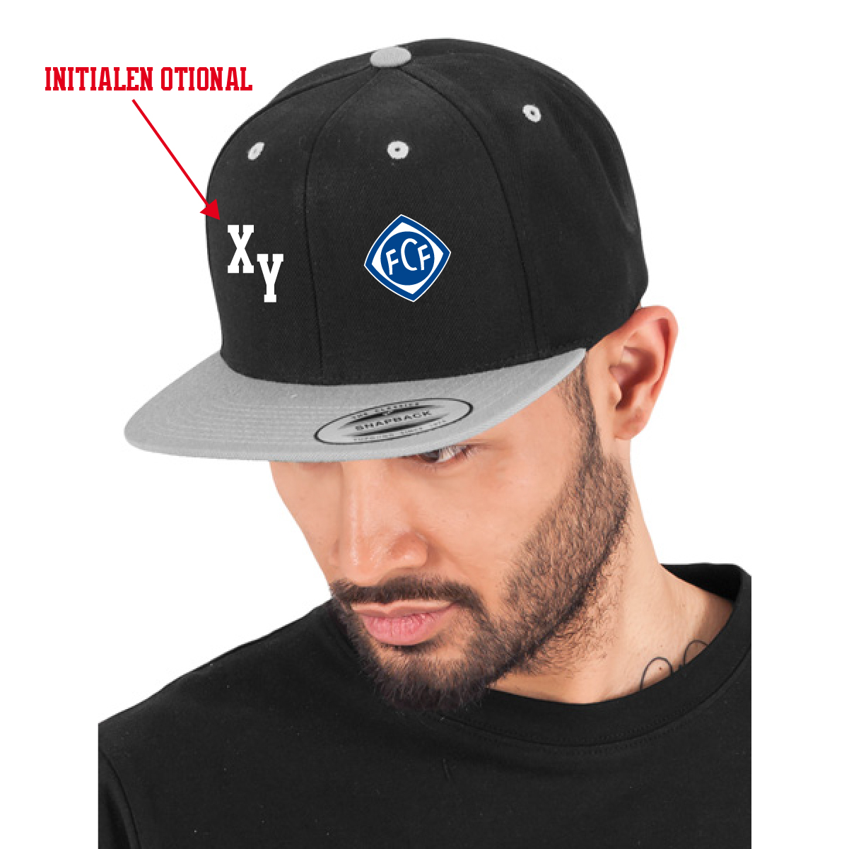 Classic Snapback 2-Tone inkl.Wappen (Initialen optional)