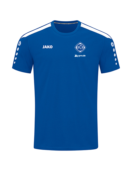 JAKO T-Shirt Power inkl.Wappen und Vereinsname (Initialen optional)
