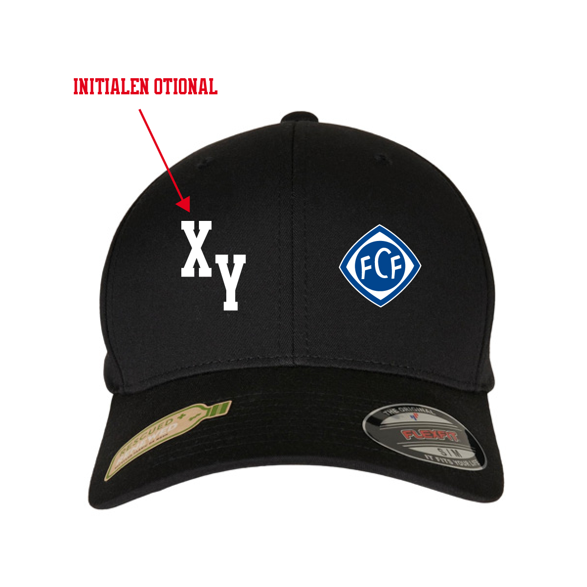 Flexfit Recycled Polyester Cap inkl.Wappen (Initialen optional)